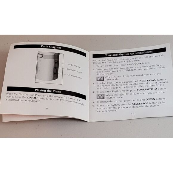 The Sharper Image Play 'N' Roll Digital Piano With Storage Case 49 Keys 99 tones - Picture 7 of 11